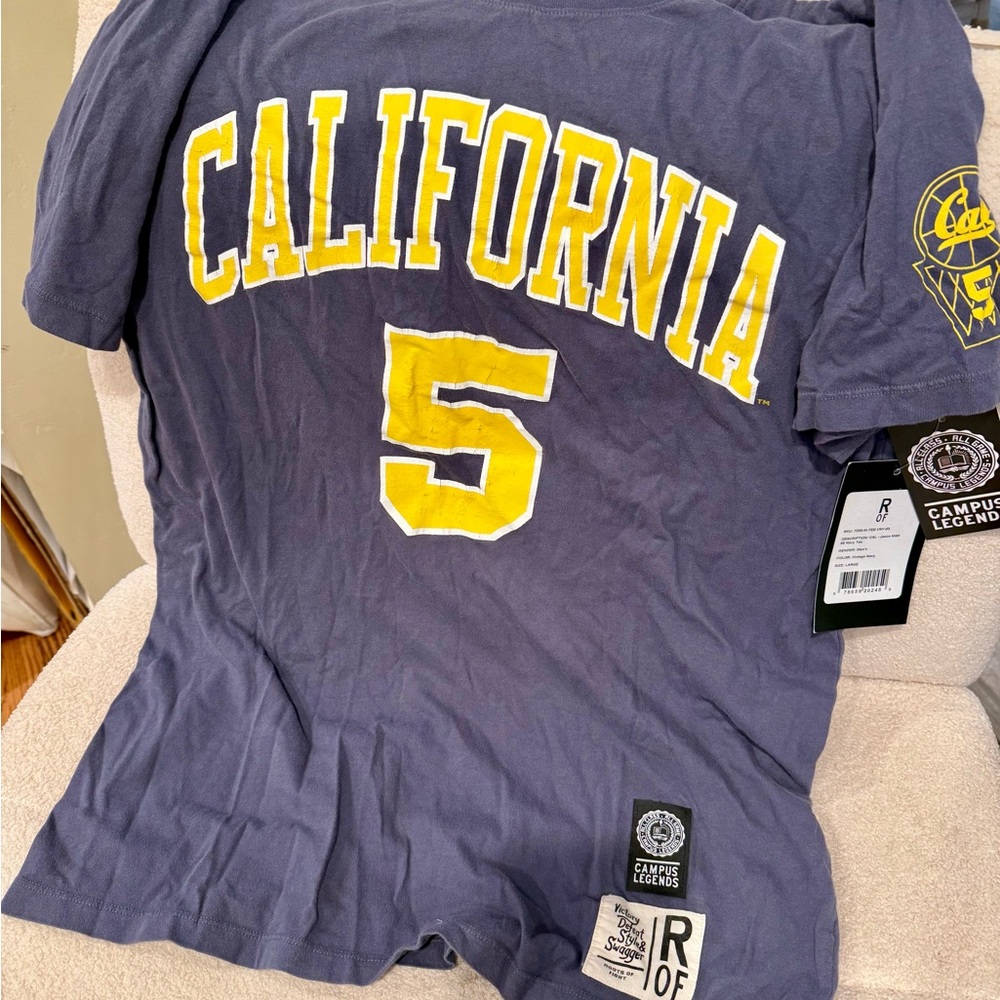 NWT - CAL - Jason Kidd #5 Vintage Navy Tee - L